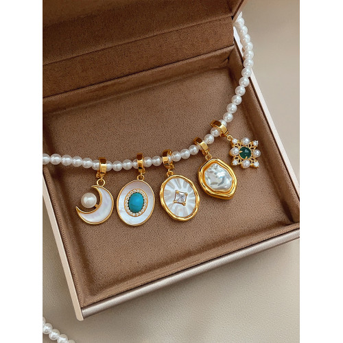 珍珠項鍊搭配吊墜配件女款2026新款高級感輕奢小衆飾品配飾鎖骨鍊