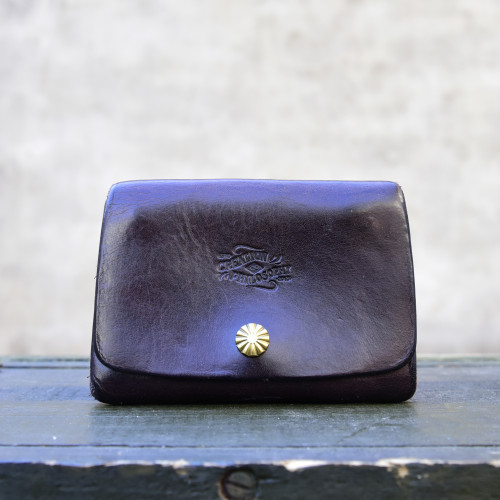 製道手工重油脂加厚頭層牛皮重工真皮手拿卡包錢包收納包