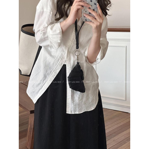 可愛掛脖牛角包零錢包設計感小衆甜酷迷你口紅耳機鑰匙包2025爆款