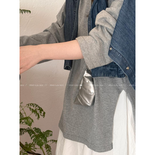 可愛掛脖牛角包零錢包設計感小衆甜酷迷你口紅耳機鑰匙包2025爆款