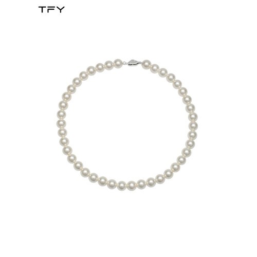 施家正圓珍珠項鍊女小衆高級感鎖骨鍊2026新款輕奢氣質過年頸鏈