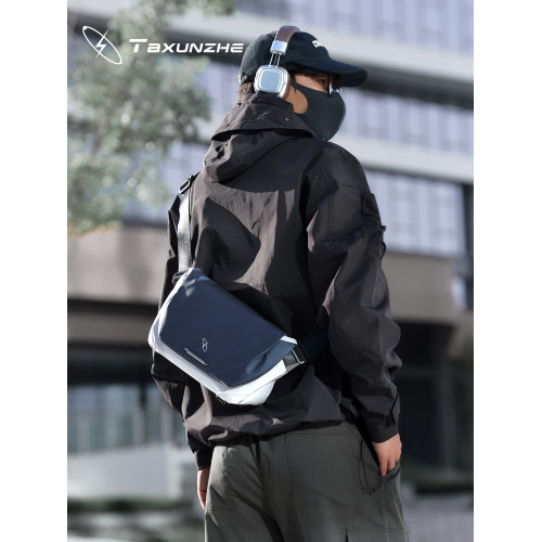 星空星雲2斜後後背包男士款單肩包平板switch胸包休閒騎行外出可攜式包