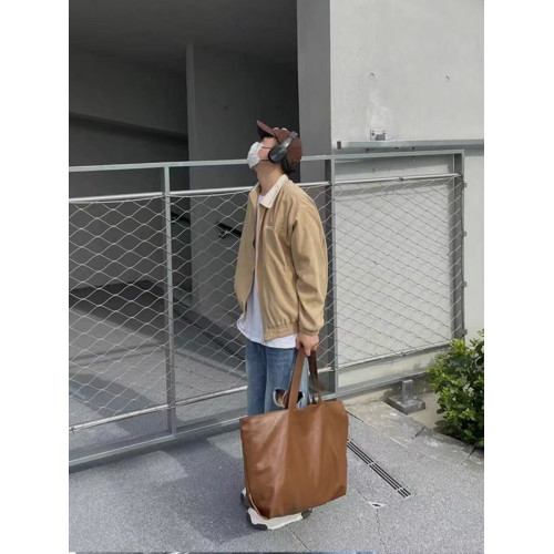 輕便軟皮單肩男女手提袋短途旅行大容量休閒包原創通勤上課托特包