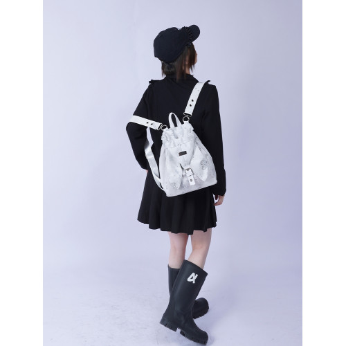 Rebirth野生設定兔子雙肩包女2025春上課高級感可愛斜背雙肩包