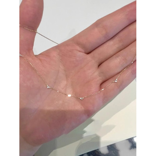 極細款mini愛心閃鑽鎖骨鍊女款精緻百搭通勤氣質絕美項鍊小衆頸鏈