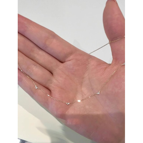 極細款mini愛心閃鑽鎖骨鍊女款精緻百搭通勤氣質絕美項鍊小衆頸鏈