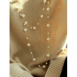 秋冬配飾項鍊女款毛衣鏈2025新款珍珠長款高級感輕奢小衆大氣高檔