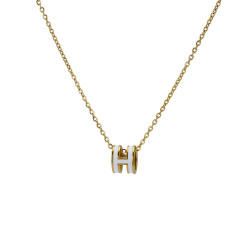 鈦鋼h字母項鍊女款輕奢小衆高級感2026新款不掉色配裙子氣質配飾