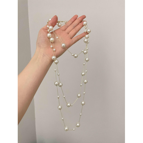 Vintage古著 Tassel pearl項鍊