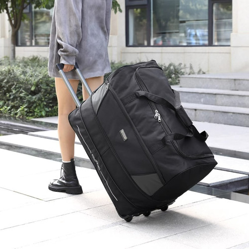 大容量拉桿托運包兩用手提旅行包3輪拖輪包學生住校被子包可擴展