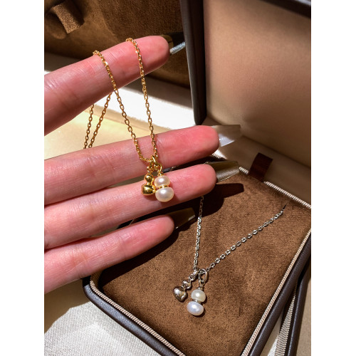 天然淡水珍珠葫蘆吊墜項鍊女頸鏈長款配飾輕奢小衆獨特絕美毛衣鏈 天然淡水珍珠葫蘆吊墜項鍊女頸鏈長款配飾輕奢小衆獨特絕美毛衣鏈