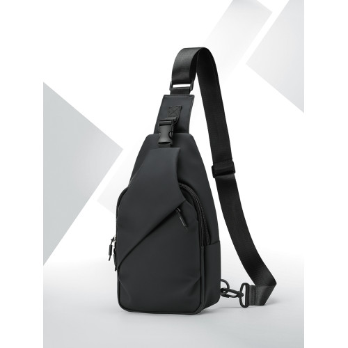 L＆M挎包男士大容量運動出行防水斜後後背包機能簡約休閒男包胸前包包