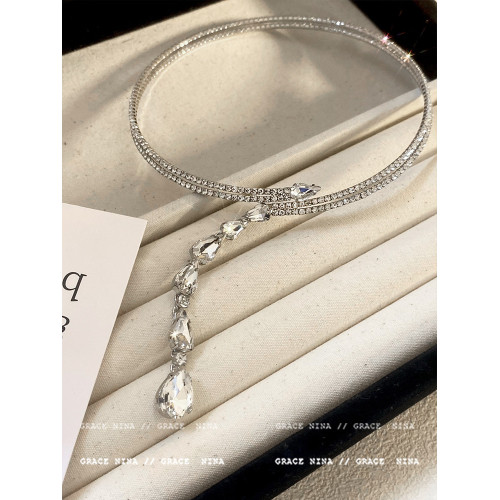 喂你閃到我了！小衆輕奢閃鋯choker項圈氣質高級感項鍊配飾女頸鏈