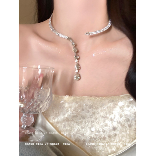 喂你閃到我了！小衆輕奢閃鋯choker項圈氣質高級感項鍊配飾女頸鏈