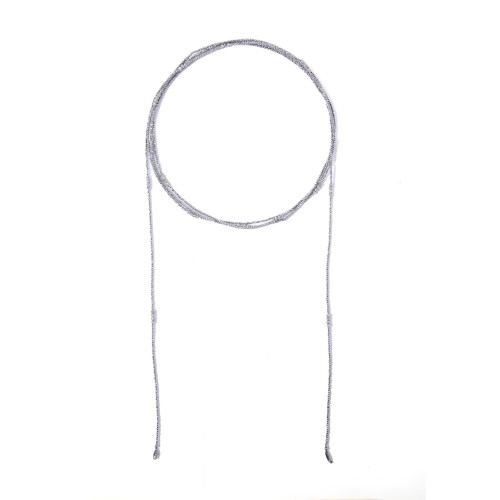 【新品】慕陽MUYANG清暉項鍊高級感輕奢小衆斜背鏈掛脖秋冬長配飾