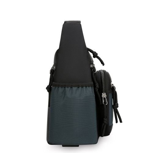 商務單肩包男包牛津布包斜後後背包公文包大容量多功能男士後後背包旅行包