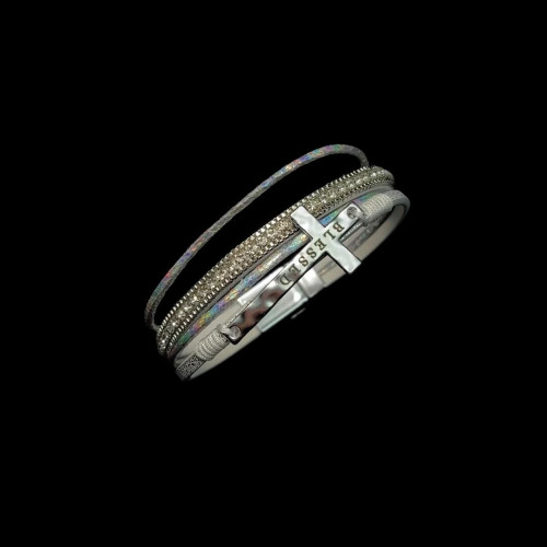 靈魂對撞 Vintage古著 Leather cross手環