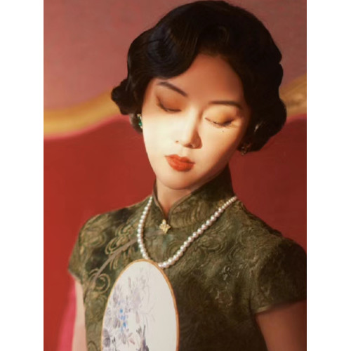 搭配旗袍珍珠項鍊飾品50cm鎖骨鍊中長款頸鏈子毛衣鏈女士項飾037