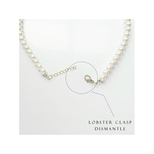 搭配旗袍珍珠項鍊飾品50cm鎖骨鍊中長款頸鏈子毛衣鏈女士項飾037