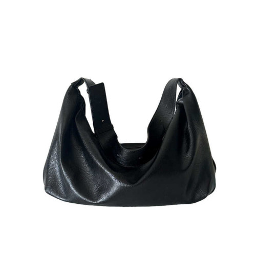 YUEN韓系ins復古軟皮大容量餃子包高級感休閒單肩斜背托特包男女