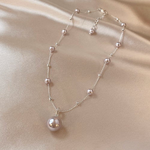 曼塔玫瑰滿天星仿珍珠毛衣項鍊女款2026新款鎖骨頸鏈高級感輕奢配 曼塔玫瑰滿天星仿珍珠毛衣項鍊女款2026新款鎖骨頸鏈高級感輕奢配