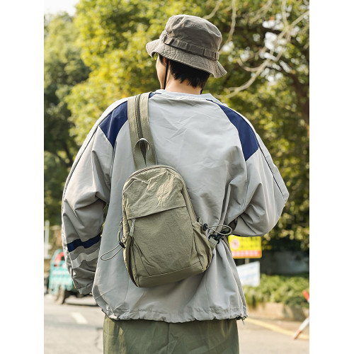 多功能輕便兩用胸包男女小型雙肩包戶外休閒徒步旅行斜後後背包小書包