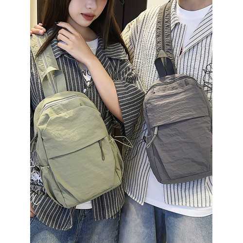 多功能輕便兩用胸包男女小型雙肩包戶外休閒徒步旅行斜後後背包小書包