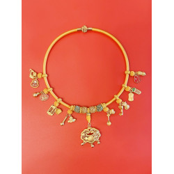 寶寶周嵗長命鎖項圈兒童紅掛繩百天項鍊嬰兒滿月百嵗平安金鎖編繩