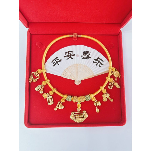 寶寶周嵗長命鎖項圈兒童紅掛繩百天項鍊嬰兒滿月百嵗平安金鎖編繩