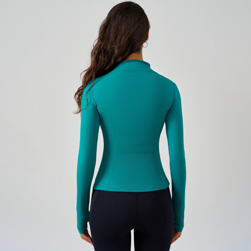 ALO ACTIVE速乾瑜珈服外套女緊身顯瘦拉鍊立領長袖專業跑步健身衣