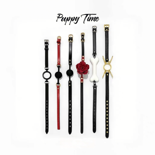 Puppy Time高級矽膠口球皮革堵嘴球合集