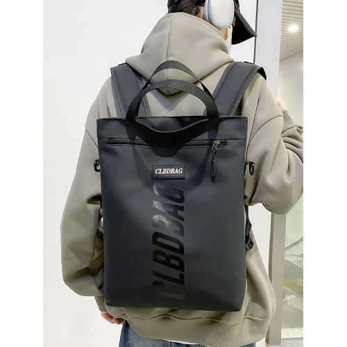 大學生輕便多用雙肩包男小學生單肩手提補課包男學生短途郊遊包男