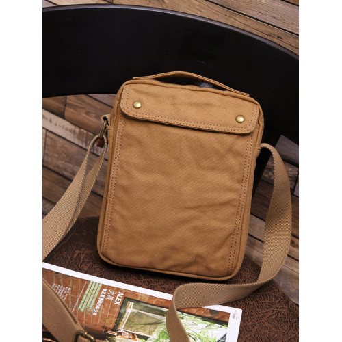 男士單肩包帆布郵差包平板斜後後背包商務手提包竪款復古簡約後後背包牛皮 男士單肩包帆布郵差包平板斜後後背包商務手提包竪款復古簡約後後背包牛皮