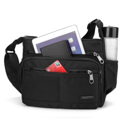 男包大容量多隔層牛津布包結實耐磨休閒旅遊單肩包男士斜後後背包防水