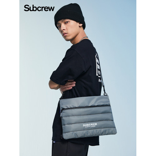 Subcrew小衆設計高級感斜後後背包通勤14寸電腦包充棉單肩手提包男女