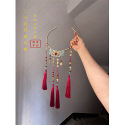 二十四喬多令項圈瓔珞明製馬面秀禾服婚禮新中式古風配飾長流蘇