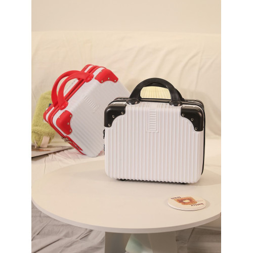 迷你小型手提箱小行李箱14寸登機箱復古輕便收納包密碼箱可套拉桿