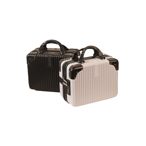 迷你小型手提箱小行李箱14寸登機箱復古輕便收納包密碼箱可套拉桿