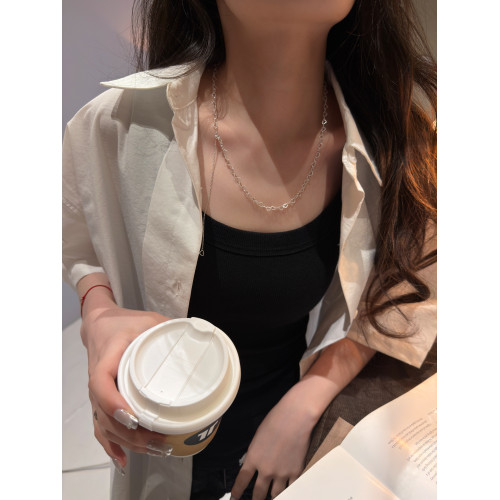 十裡間【抽繩蝴蝶結】甜美浪漫亮晶晶鏤空愛心蝴蝶結項鍊毛衣鏈