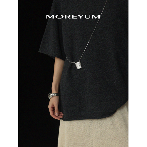 慕陽MUYANG長款百搭編織包包項鍊女曡戴高級感鈦鋼毛衣鏈配飾吊墜