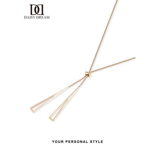 長款幾何流蘇項鍊配飾女小衆設計2026年新款爆款毛衣鏈高級鎖骨鍊