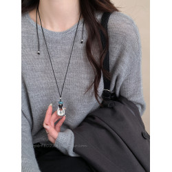 長款毛衣鏈女款2026新款衛衣裝飾項鍊女配飾高級感輕奢小衆飾品