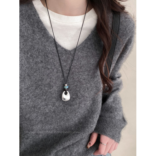 長款毛衣鏈女款2026新款衛衣裝飾項鍊女配飾高級感輕奢小衆飾品