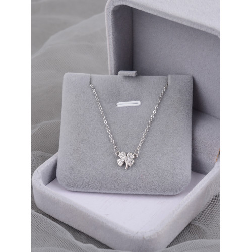 925純銀項鍊女幸運四葉草輕奢小衆高級感2025年新款潮鎖骨鍊刻字