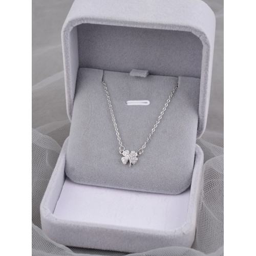 925純銀項鍊女幸運四葉草輕奢小衆高級感2025年新款潮鎖骨鍊刻字