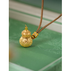 唐珮TANGPEI TP設計感新中式拉絲如意絲絨葫蘆項鍊國風時尚項鍊