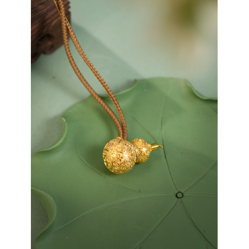 唐珮TANGPEI TP設計感新中式拉絲如意絲絨葫蘆項鍊國風時尚項鍊