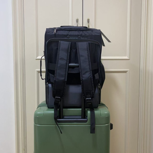 超輕2kg可背可拉可折曡拉桿後後背包可擴容旅行包大容量防水拖輪包