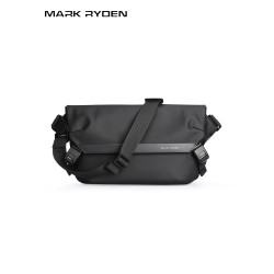 馬可·萊登大容量單肩斜後後背包戶外騎行潮流簡約旅行包男休閒郵差包