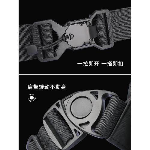 馬可·萊登大容量單肩斜後後背包戶外騎行潮流簡約旅行包男休閒郵差包